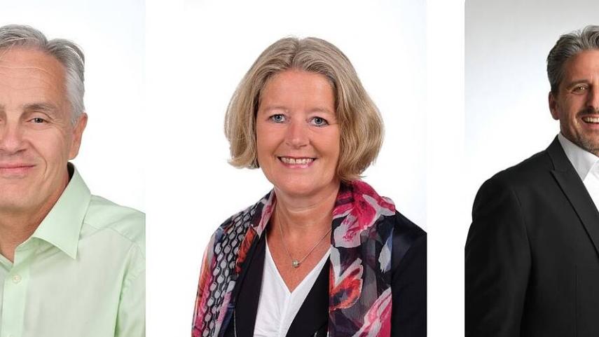 v.l.n.r. Willi Kaspari, Sabine Theisen, Normen Rothe